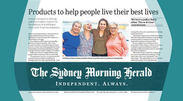 ConfidenceClub Featured in The Sydney Morning Herald