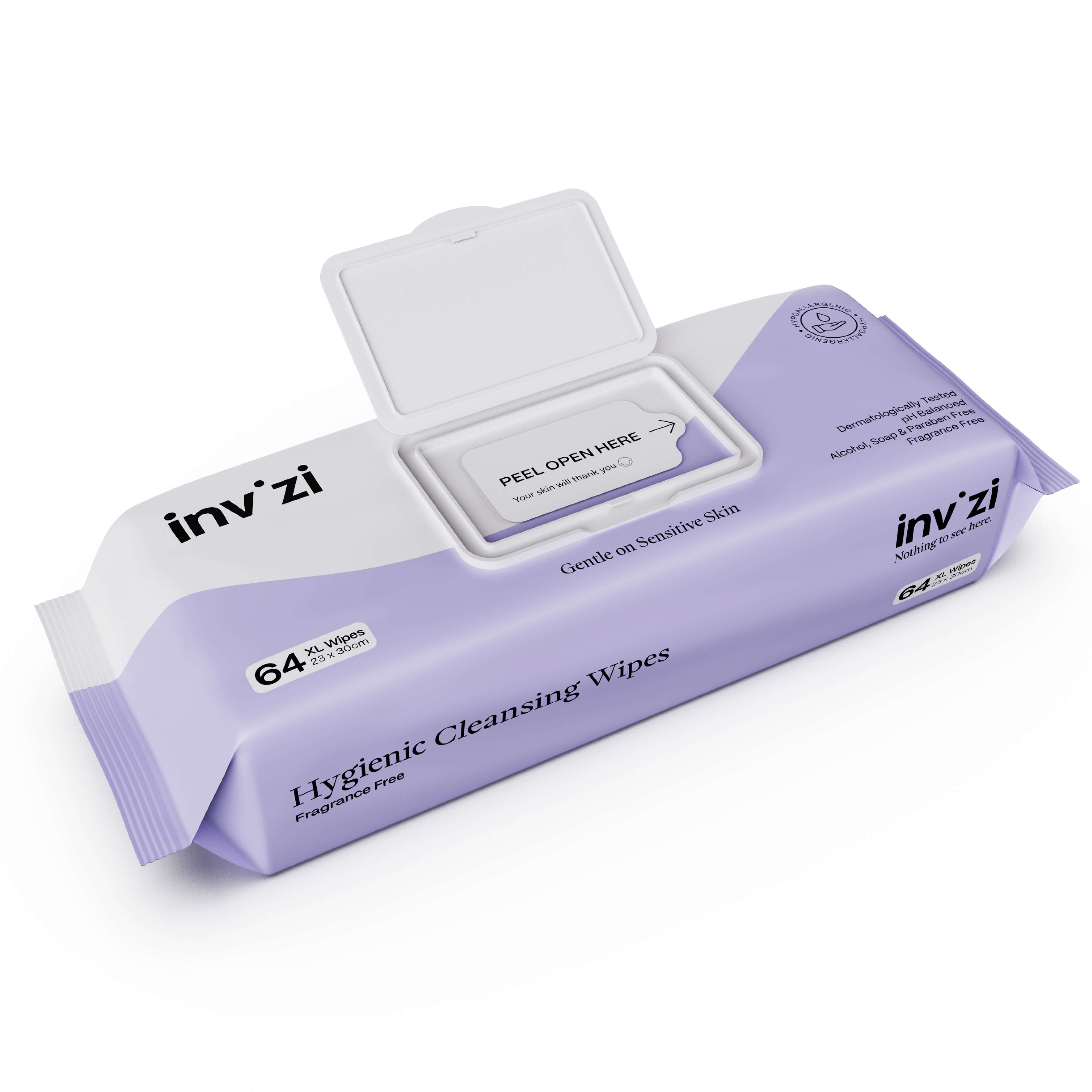 Invizi Hygienic Extra-Large Cleansing Wipes