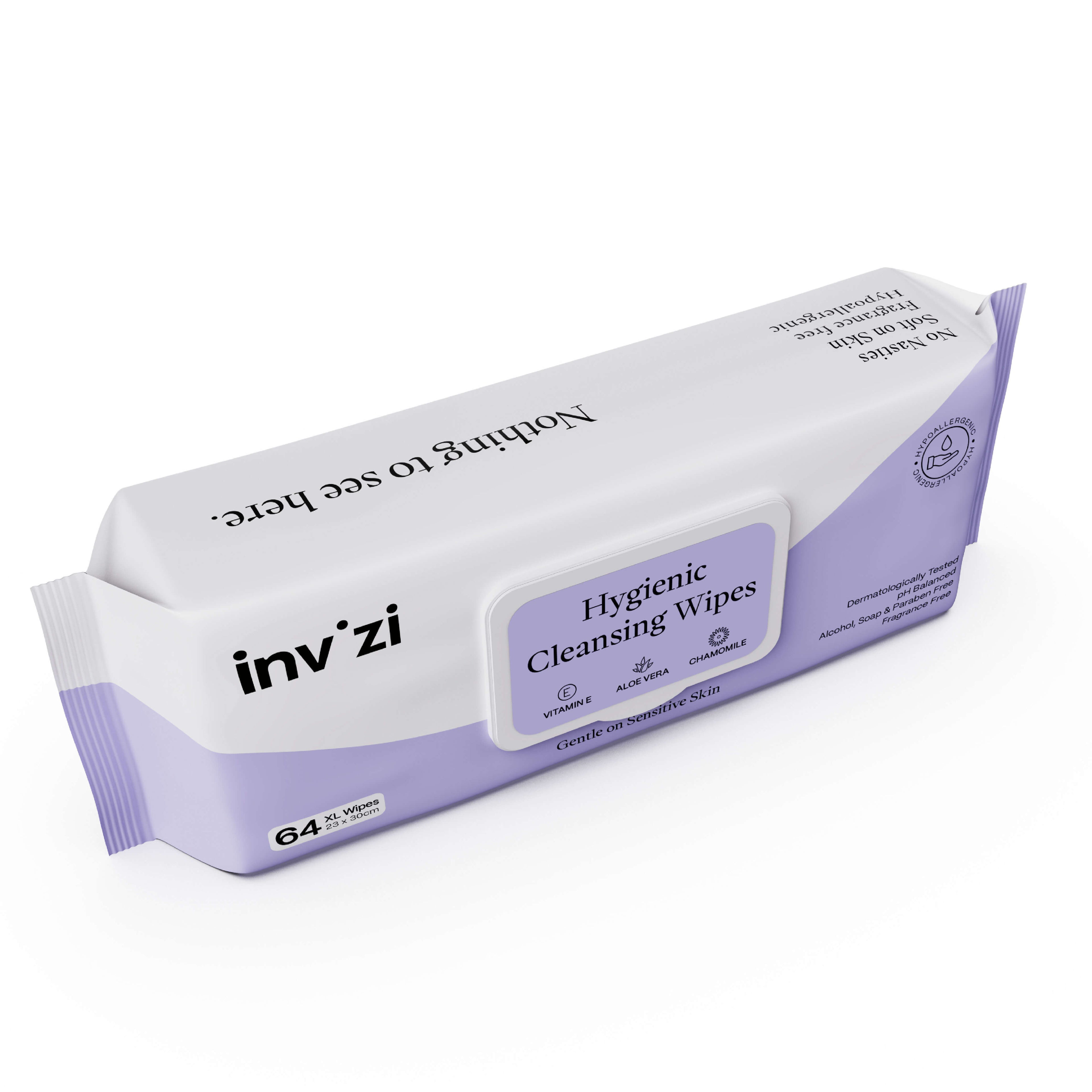 Invizi Hygienic Extra-Large Cleansing Wipes