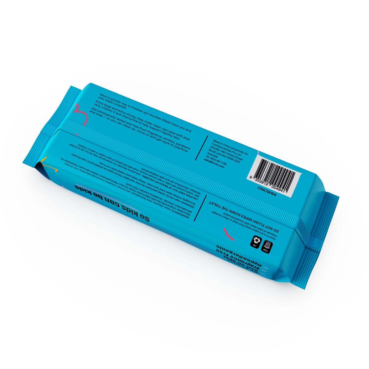 Nundies Extra-Large Cleansing Wipes