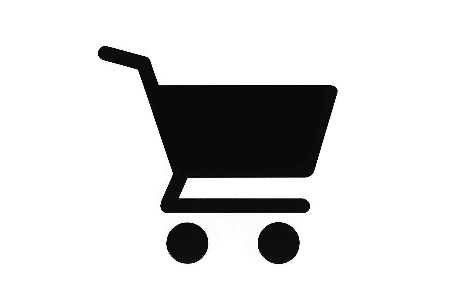 black cart icon